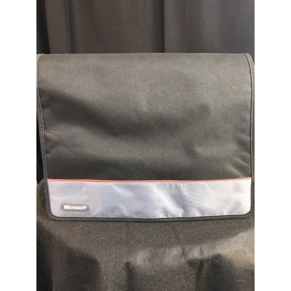 Genuine Microsoft Black Crossbody Messenger Rare Laptop Bag